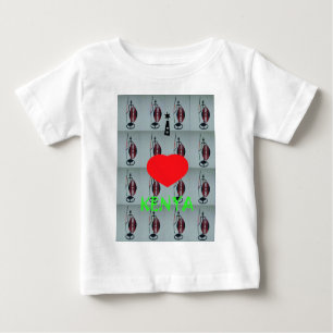 I Liebe Kenya Art Print Baby T-shirt