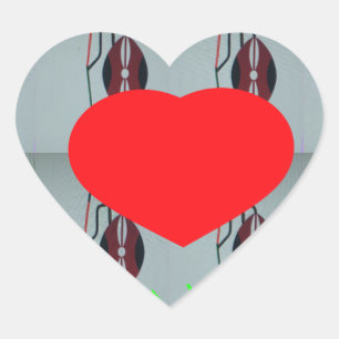 I Liebe Kenya Art Print Herz-Aufkleber