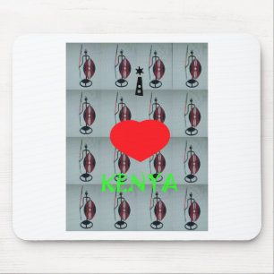I Liebe Kenya Art Print Mousepad