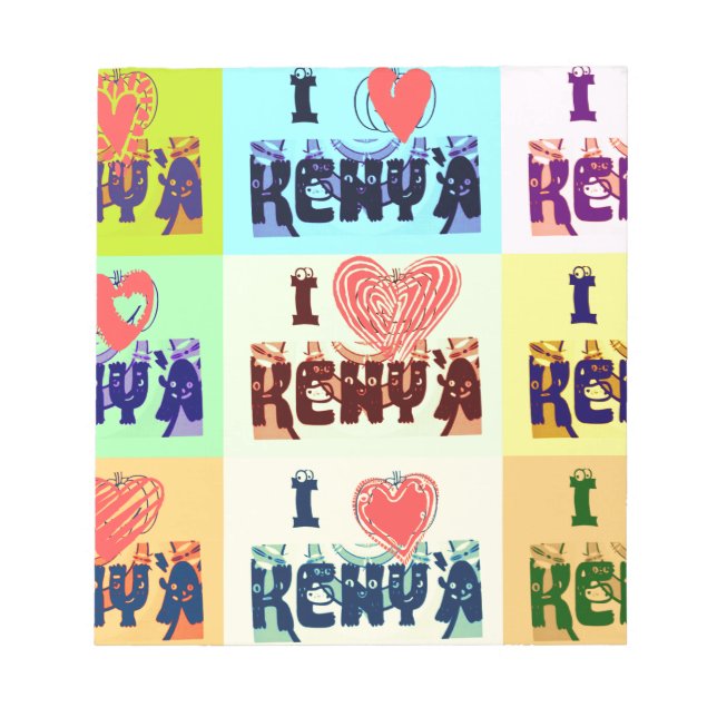 I Liebe Kenya.png Notizblock (Vorderseite)