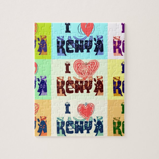 I Liebe Kenya Puzzle (Vertikal)