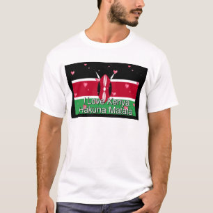I Liebe Kenya und "Hakuna Matata" Kunstdrucken T-Shirt