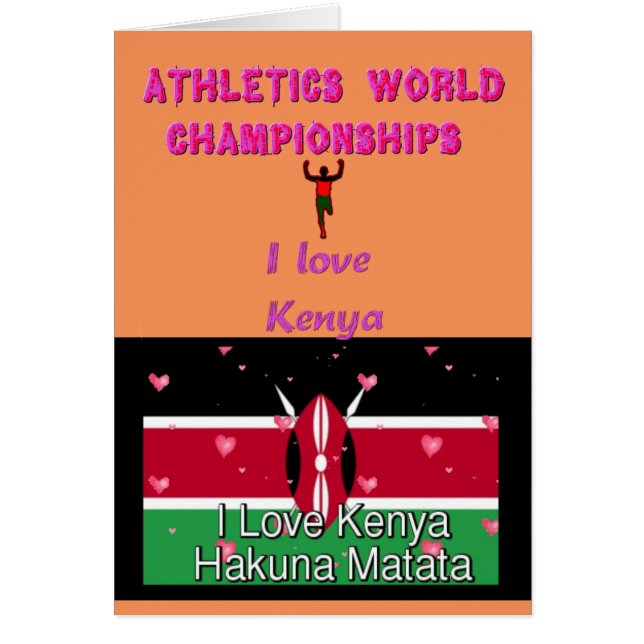 I Liebe Kenya World Sports Champions Hakuna Matata (Vorne)