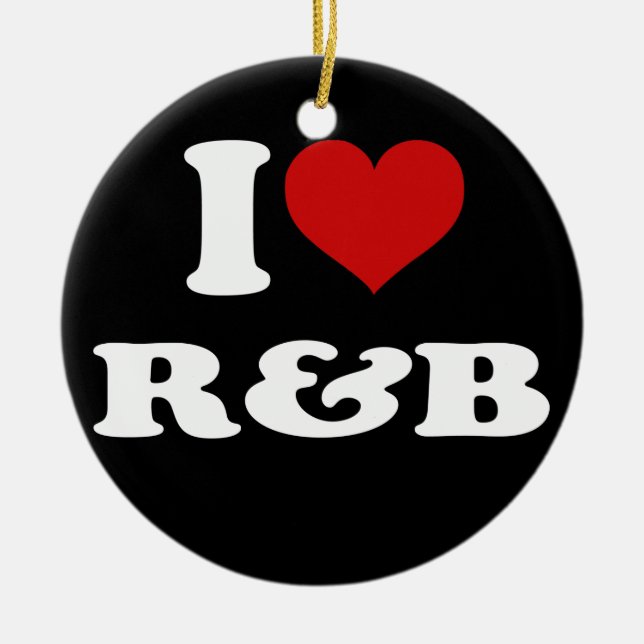 I LIEBE KERAMIKORNAMENT (Vorne)