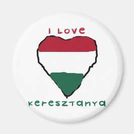 I Liebe Keresztanya Magnet
