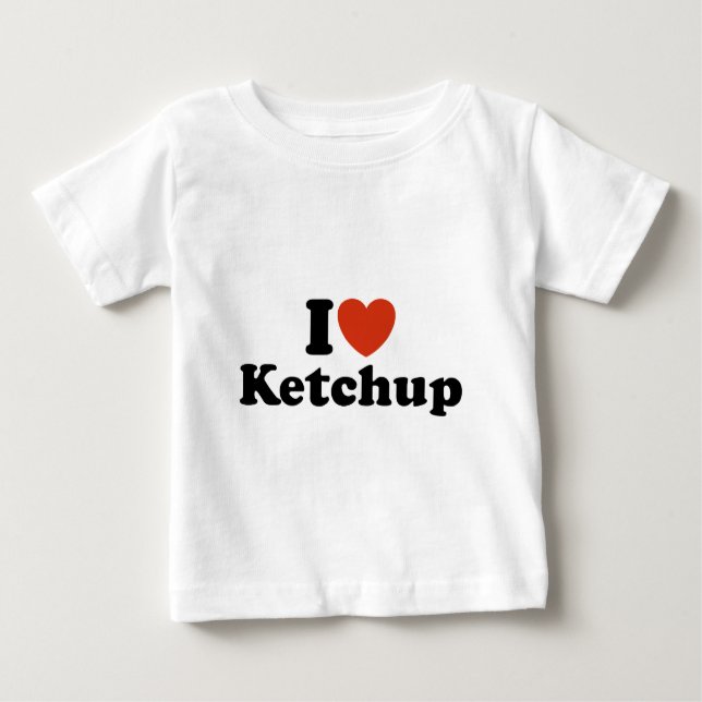 I Liebe Ketchup Baby T-shirt (Vorderseite)