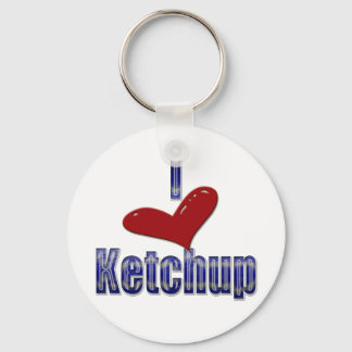 I Liebe Ketchup Funny LOL Design Schlüsselanhänger