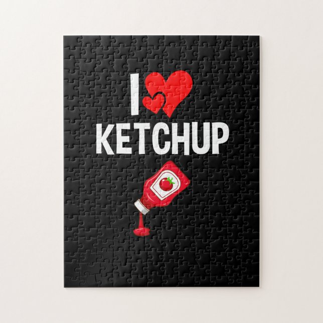 I Liebe Ketchup Puzzle (Vertikal)