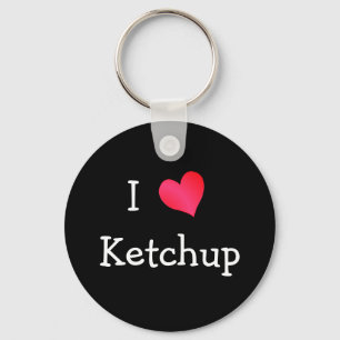I Liebe Ketchup Schlüsselanhänger