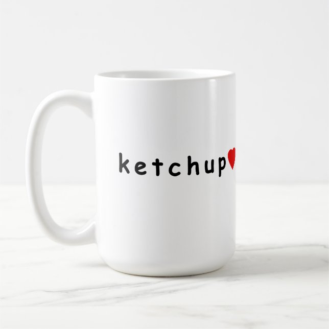 I Liebe Ketschup Kaffeetasse (Links)