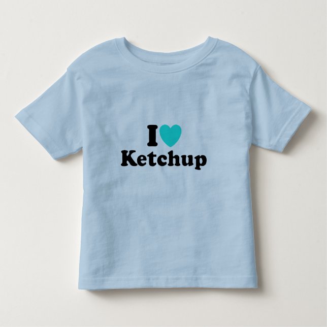 I Liebe-Ketschup Kleinkind T-shirt (Vorderseite)