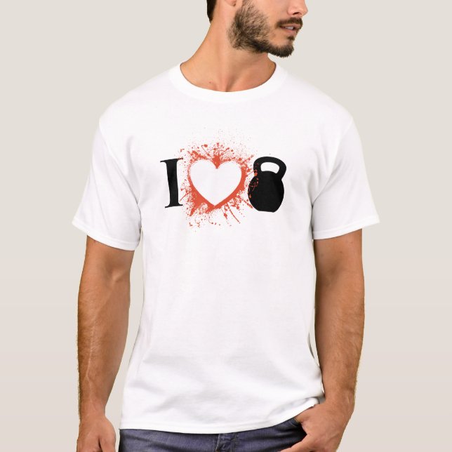 I Liebe Kettlebells T-Shirt (Vorderseite)