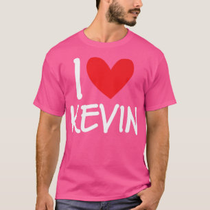 I Liebe Kevin Name Personalisiert Men Typ BESTE FR T-Shirt