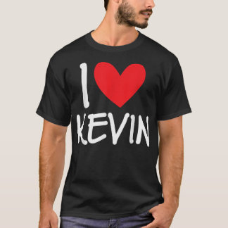 I Liebe Kevin Name Personalisiert Men Typ BESTE FR T-Shirt