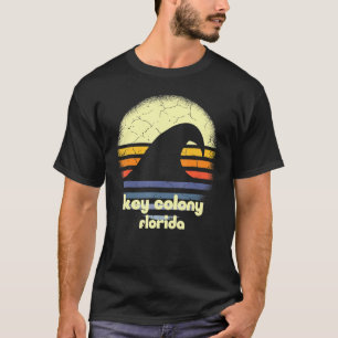 I Liebe Key Colony Beach Florida Ocean Wave Fl T-Shirt