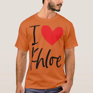I Liebe Khloe Name Personalisiert Girl BESTE FREUN T-Shirt
