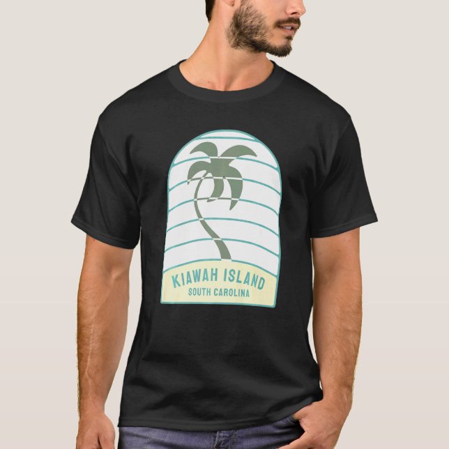 I Liebe Kiawah Island South Carolina Palm Tree Sc  T-Shirt (Vorderseite)