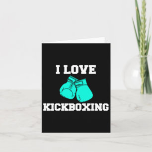 I Liebe Kickboxing Boxing Lover Boxer Kickboxing Karte