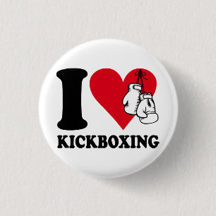 I Liebe Kickboxing Button