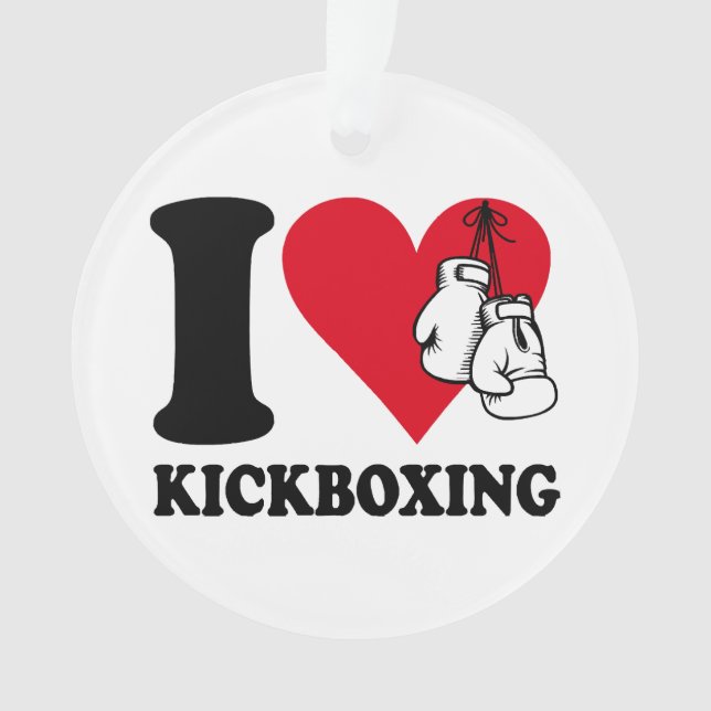 I Liebe Kickboxing Ornament (Vorderseite)