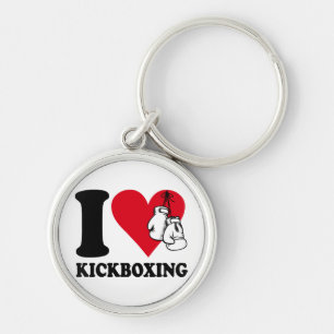 I Liebe Kickboxing Schlüsselanhänger