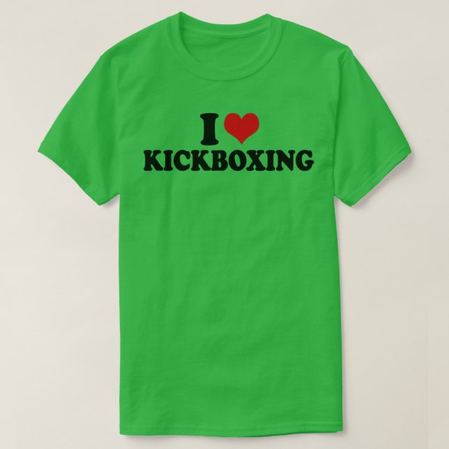 I Liebe Kickboxing T-Shirt (Design vorne)
