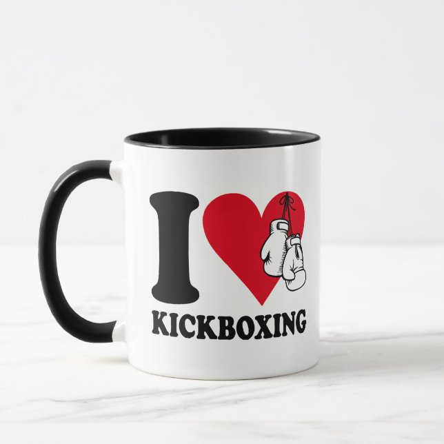I Liebe Kickboxing Tasse (Links)
