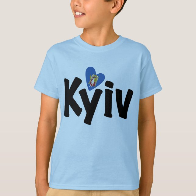 I. Liebe Kiew, У к р а н а Ukraine, ї T-Shirt (Vorderseite)