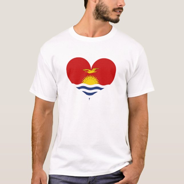 I Liebe Kiibati Flag T-Shirt (Vorderseite)