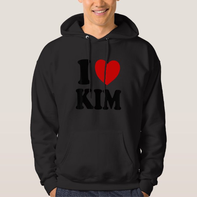 I Liebe Kim Hoodie (Vorderseite)