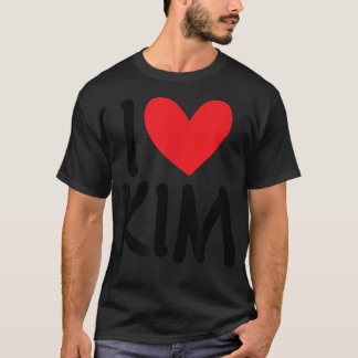 I Liebe Kim Name Personalisiert Girl BESTE FREUNDI T-Shirt
