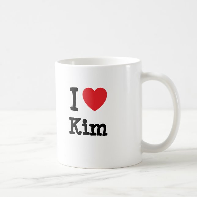 I Liebe Kim T - Shirt Tasse (Rechts)