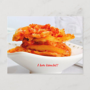 i Liebe Kimchi Postkarte