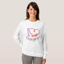 I Liebe Kindergarten Design T-Shirt