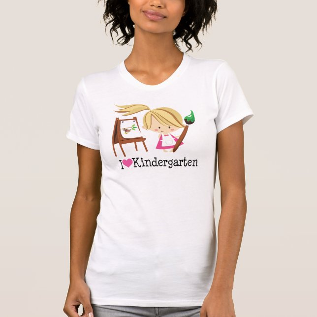 I Liebe-Kindergarten-Geschenk T-Shirt (Vorderseite)