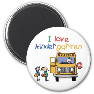 I Liebe Kindergarten Magnet