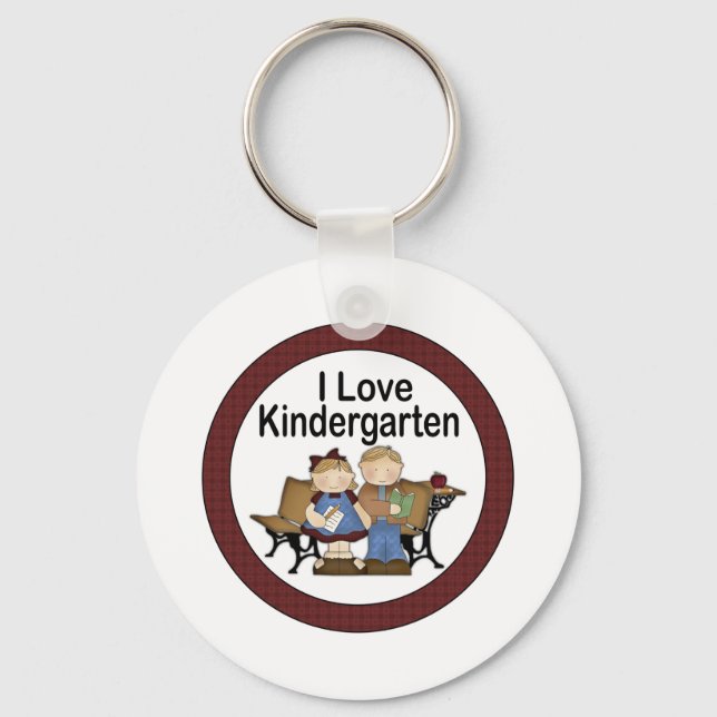 I Liebe Kindergarten Schlüsselanhänger (Vorderseite)