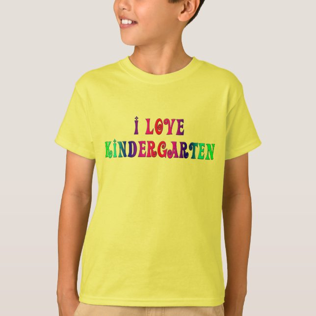 I Liebe-Kindergarten-Shirt T-Shirt (Vorderseite)