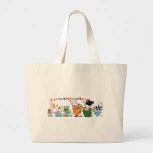 I Liebe-Kindergarten-Taschen-Tasche Jumbo Stoffbeutel