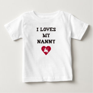 I Liebe-Kindermädchen Baby T-shirt