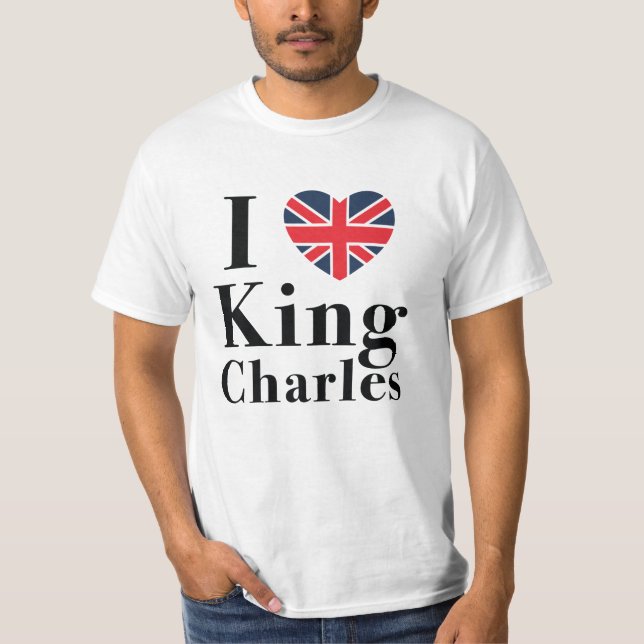 I Liebe King Charles T-Shirt (Vorderseite)