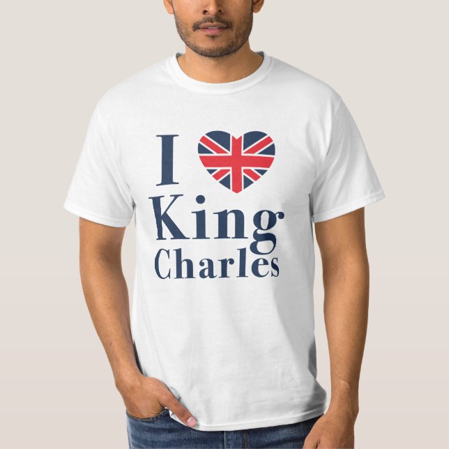 I Liebe King Charles T-Shirt (Vorderseite)