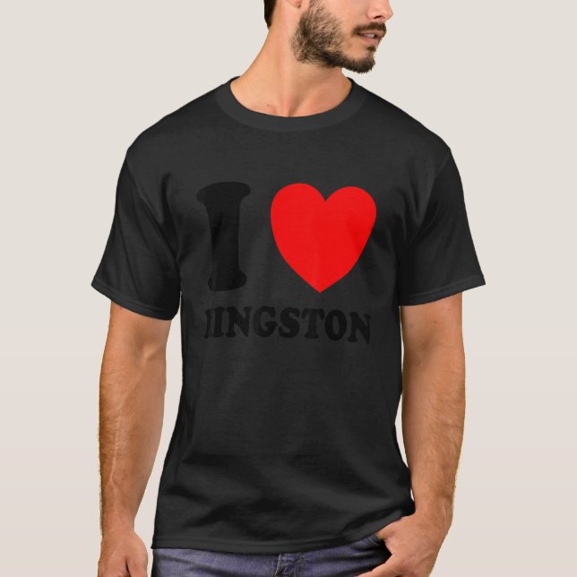 I Liebe Kingston T-Shirt (Vorderseite)