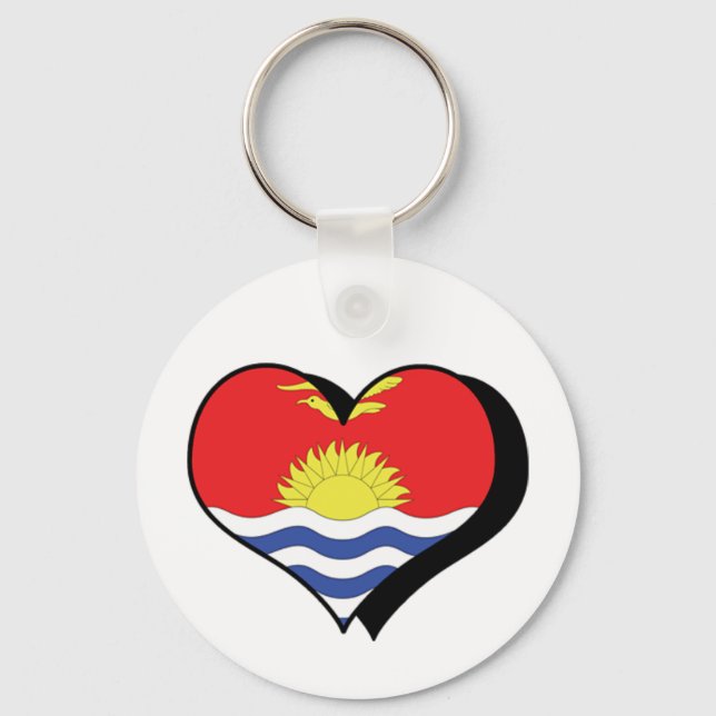 I Liebe Kiribati Schlüsselanhänger (Vorderseite)