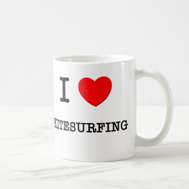 I Liebe Kitesurfing Kaffeetasse (Rechts)