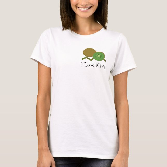 I Liebe Kiwi Fruit T-Shirt (Vorderseite)