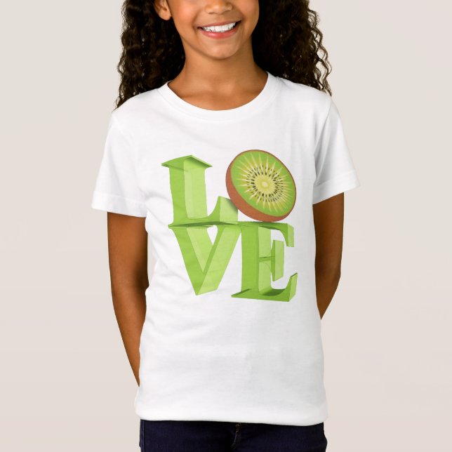 I LIEBE KIWI (Kiwi Fruits/Kiwi Berry) T-Shirt (Vorderseite)