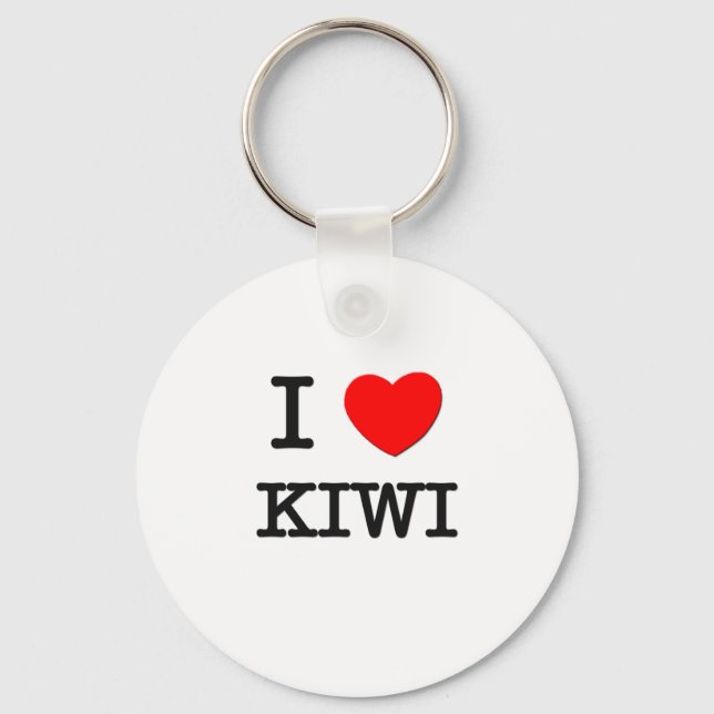 I Liebe Kiwi Schlüsselanhänger (Vorderseite)