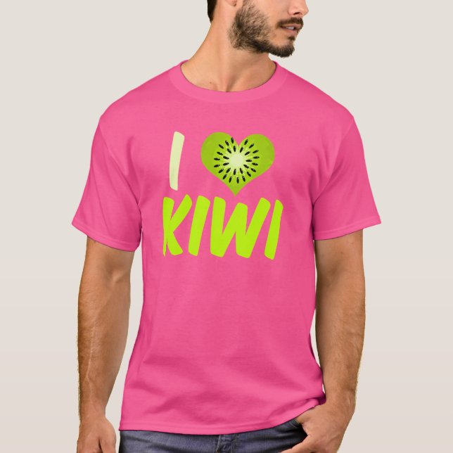 I Liebe Kiwi T-Shirt (Vorderseite)
