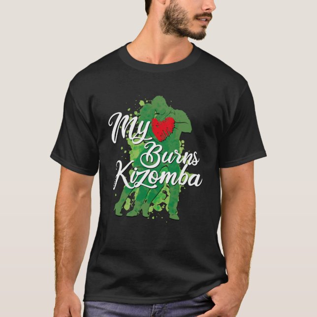 I Liebe Kizomba Lateinamerika Bachata Tanzunterric T-Shirt (Vorderseite)